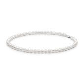Colier perle naturale albe si argint 45 cm DiAmanti FORW485-G